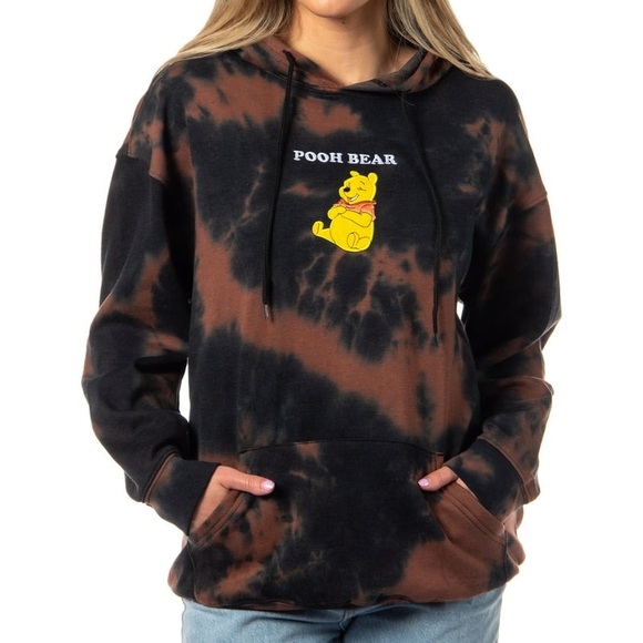 Disney Tops - Disney Winnie-the-Pooh Bear Embroidered Tie-Dye Hoodie